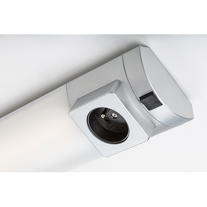 Rabalux - LED-Küchenunterbauleuchte mit Steckdose LED/5W/230V 4000K 45 cm silbern