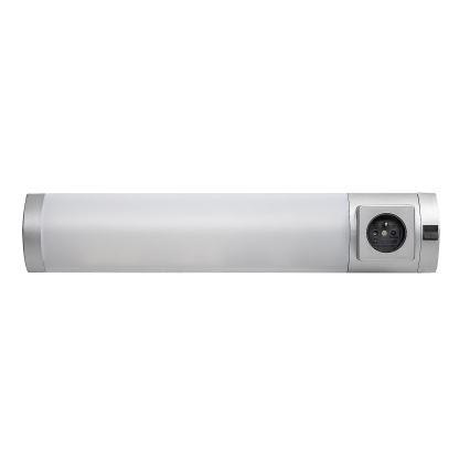 Rabalux - LED-Küchenunterbauleuchte mit Steckdose LED/5W/230V 4000K 45 cm silbern