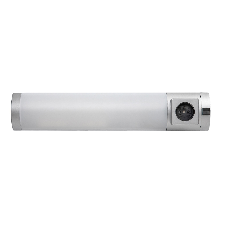 Rabalux - LED-Küchenunterbauleuchte mit Steckdose LED/5W/230V 4000K 45 cm silbern