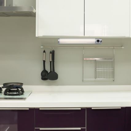 Rabalux - LED-Küchenunterbauleuchte mit Steckdose LED/8W/230V 4000K 68 cm silbern