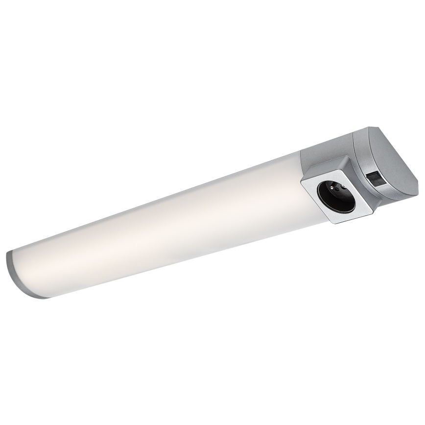 Rabalux - LED-Küchenunterbauleuchte mit Steckdose LED/8W/230V 4000K 68 cm silbern