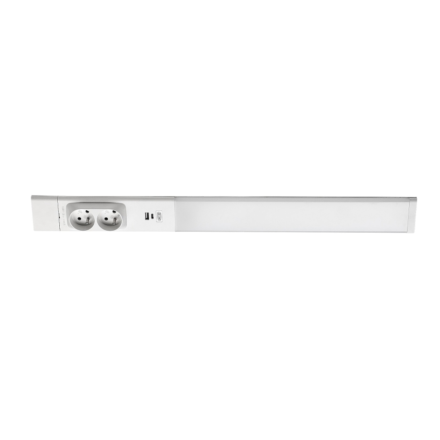 Rabalux - LED-Küchenunterbauleuchte mit Steckdosen LED/18W/230V 4000K 60 cm weiß