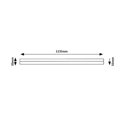 Rabalux - LED-Küchenunterbauleuchte LED/24W/230V 4000K 113 cm weiß
