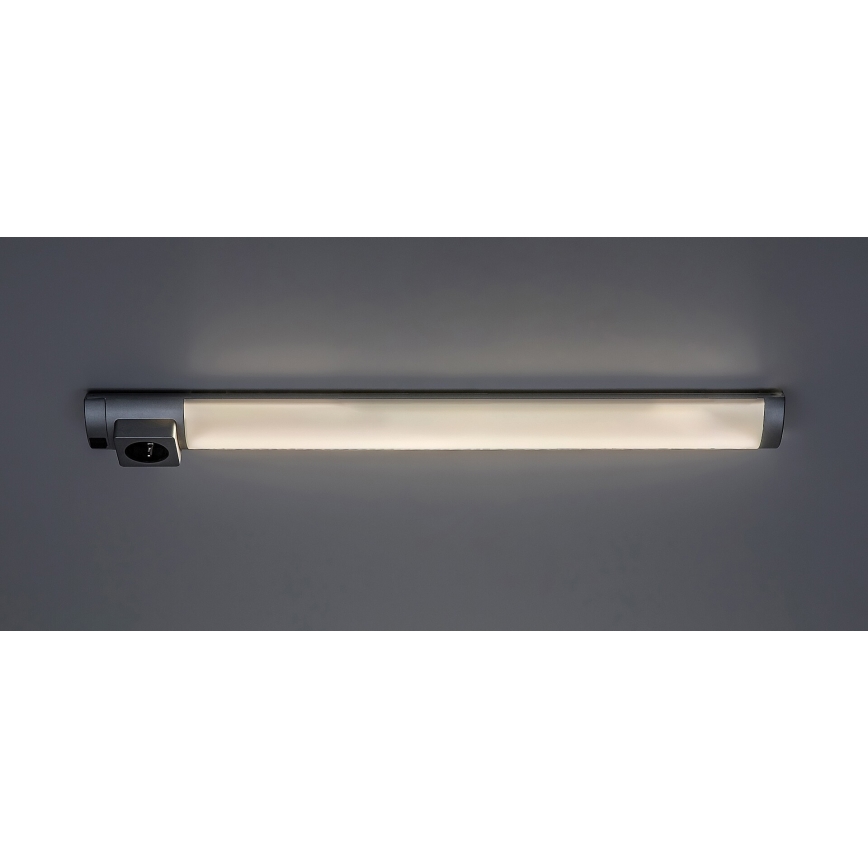Rabalux - LED-Küchenunterbauleuchte mit Steckdose LED/5W/230V 4000K 45 cm matt Chrom