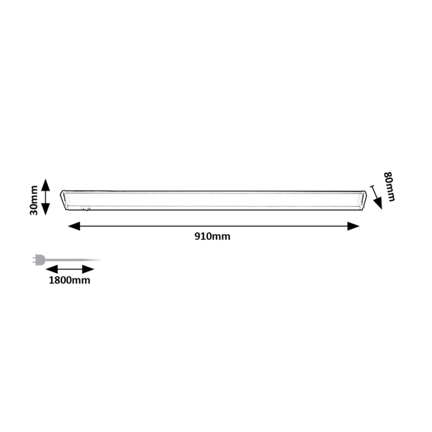 Rabalux - LED-Küchenunterbauleuchte LED/15W/230V 4000K 91 cm weiß