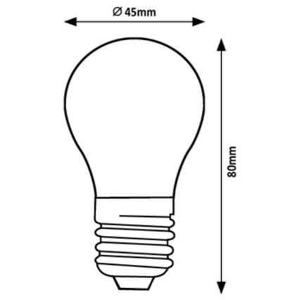 Rabalux - LED-Glühbirne G45 E27/2W/230V 4000K Energieklasse A