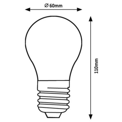 Rabalux - LED-Glühbirne A60 E27/4W/230V 3000K Energieklasse A