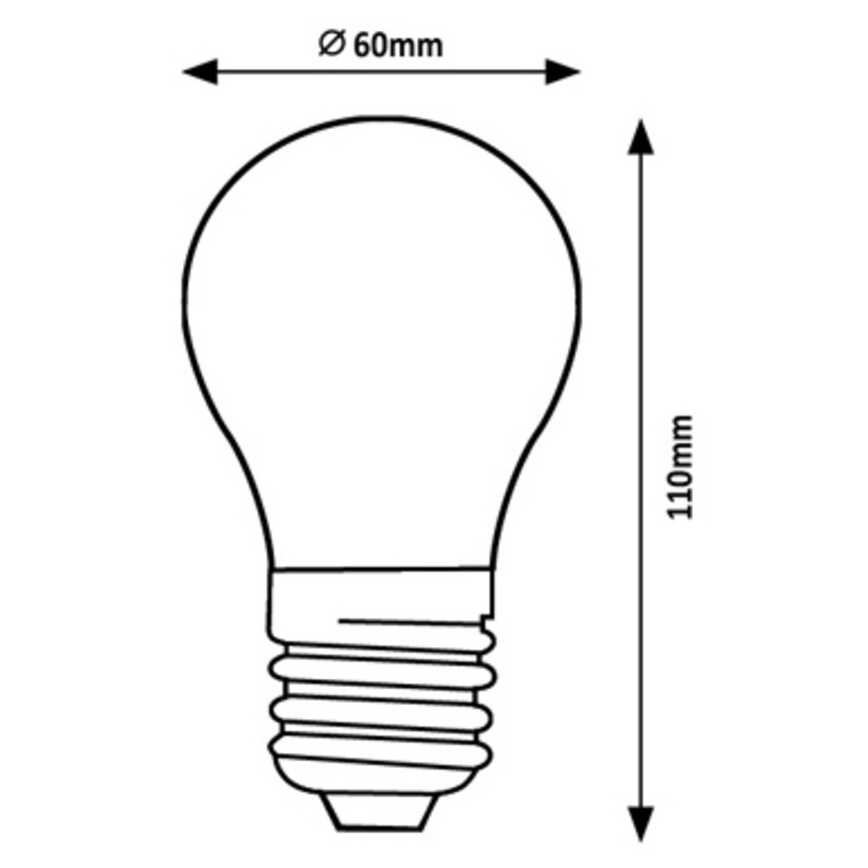 Rabalux - LED-Glühbirne A60 E27/4W/230V 4000K Energieklasse A