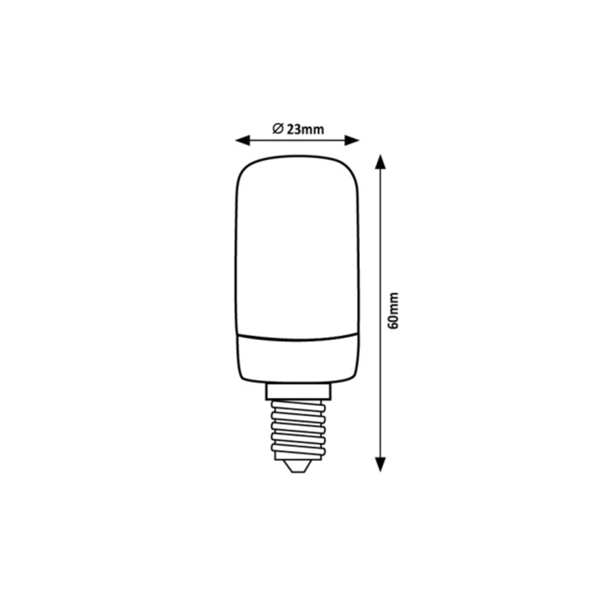 Rabalux - LED-Glühlampe T20 E14/2W/230V 2700K