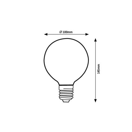 Rabalux - LED-Glühlampe G95 E27/4W/230V 1800K