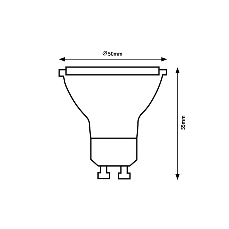 Rabalux - LED-Leuchtmittel GU10/5W/230V 3000K Energieklasse A