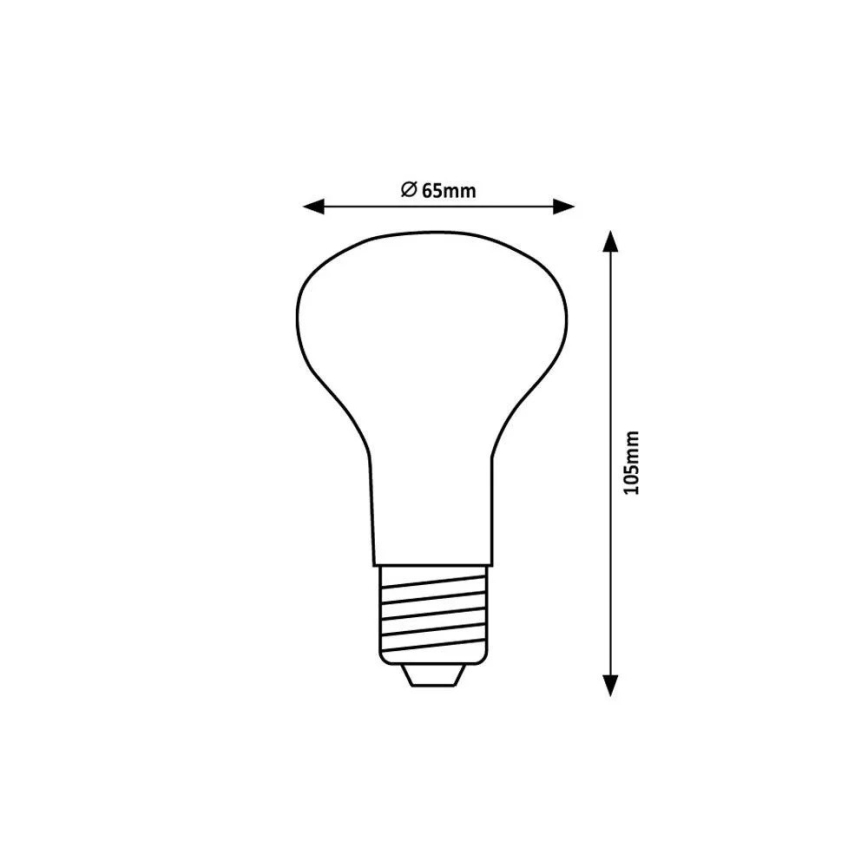 Rabalux - LED-Glühlampe R63 E27/9W/230V 3000K