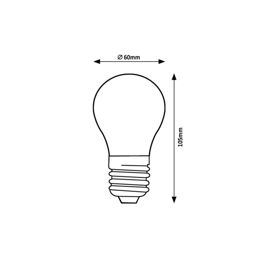 Rabalux - LED-Lampe FILAMENT A60 E27/4W/230V 3000K Energieklasse A