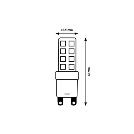 Rabalux - LED-Leuchtmittel SMD G9/9W/230V 3000K