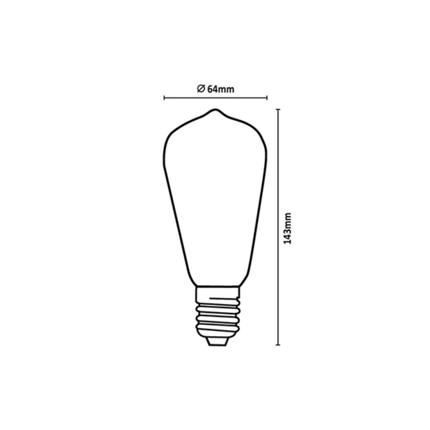 Rabalux - LED-Lampe FILAMENT ST64 E27/6W/230V 4000K
