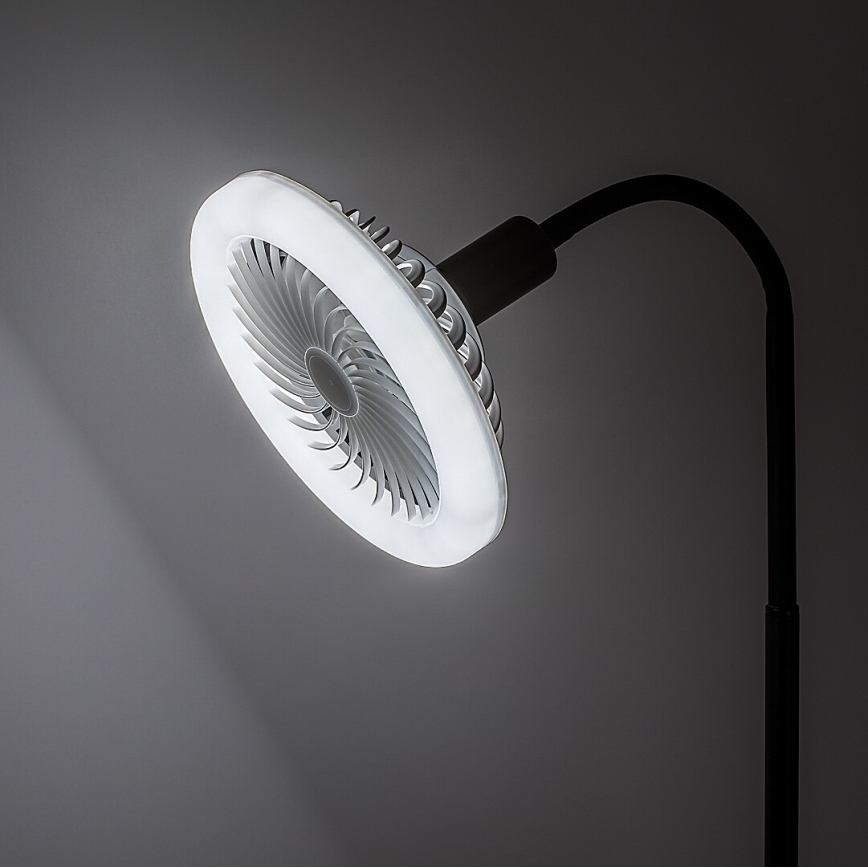 Rabalux - Dimmbares LED-Leuchtmittel mit Ventilator SMD E27/16W/230V 3000-6500K + Fernbedienung
