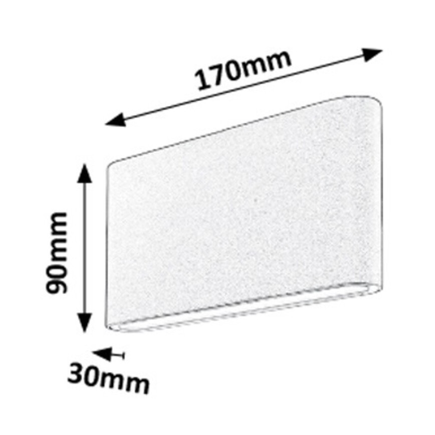Rabalux - LED Auβen-Wandbeleuchtung 2xLED/6W/230V IP54 3000K