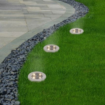 LED Außen-Solarleuchte mit Sensor LED/0,24W/1xAA IP44 schwarz