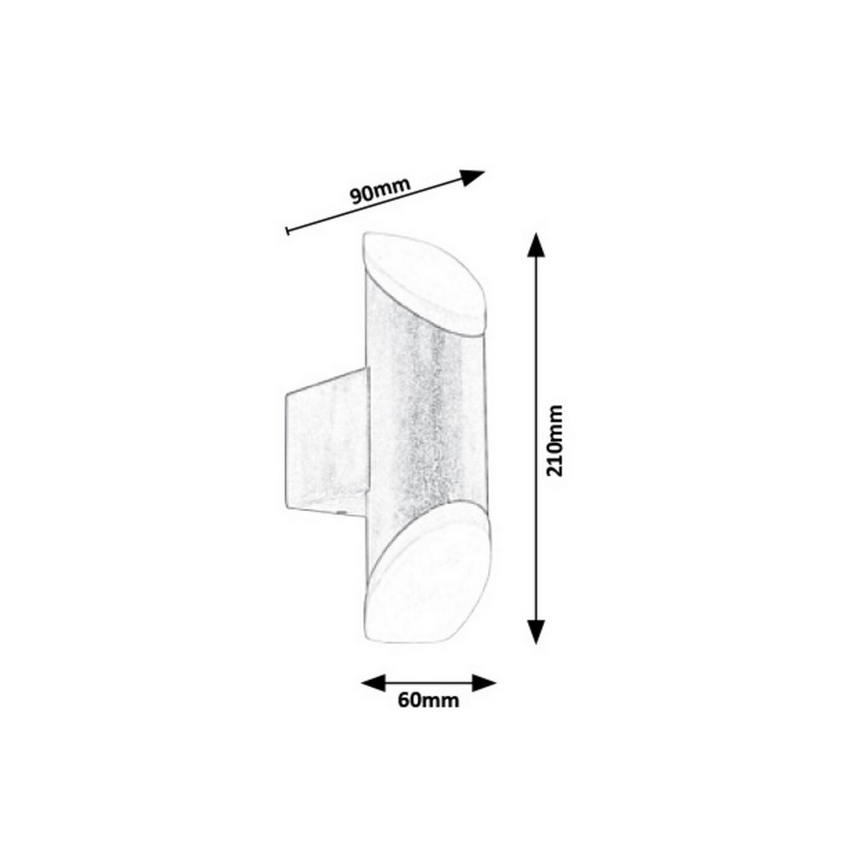 Rabalux - LED Auβen-Wandbeleuchtung LED/6W/230V IP44 270lm 3000K