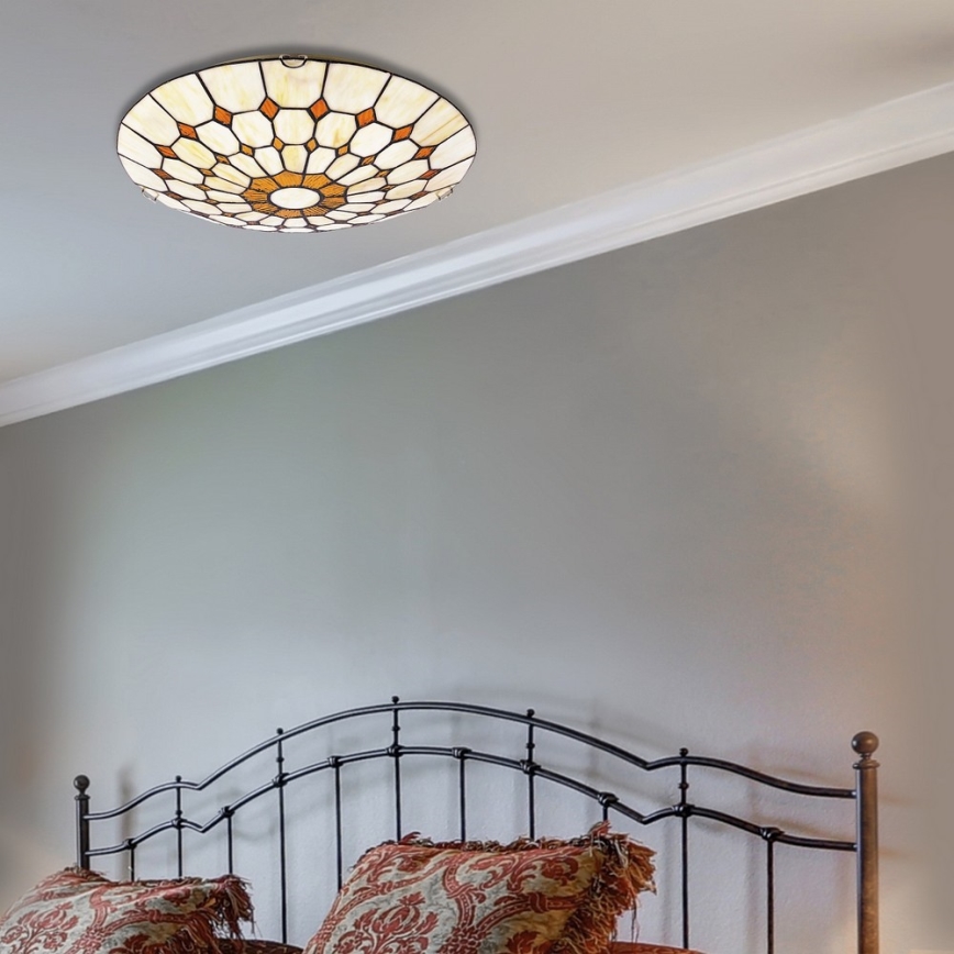 Rabalux - Tiffany Buntglas-Deckenleuchte 2xE27/60W/230V d 40 cm
