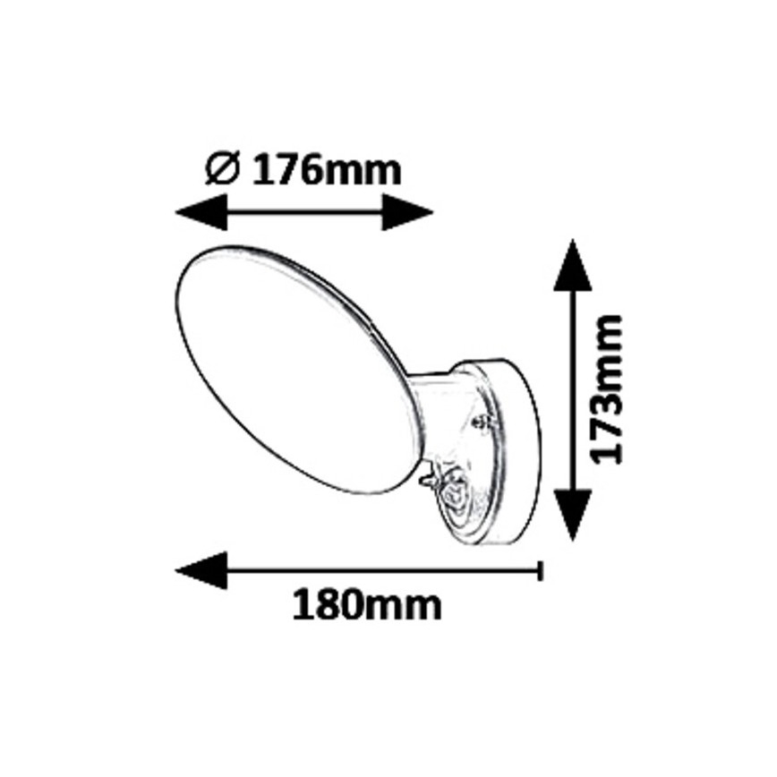 Rabalux - LED Außenwandleuchte mit Sensor LED/12W/230V IP54