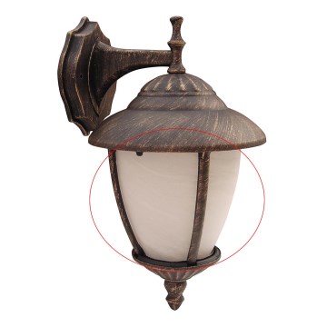 Rabalux 8476 - Ersatzglas für Outdoor-Leuchte MADRID E27