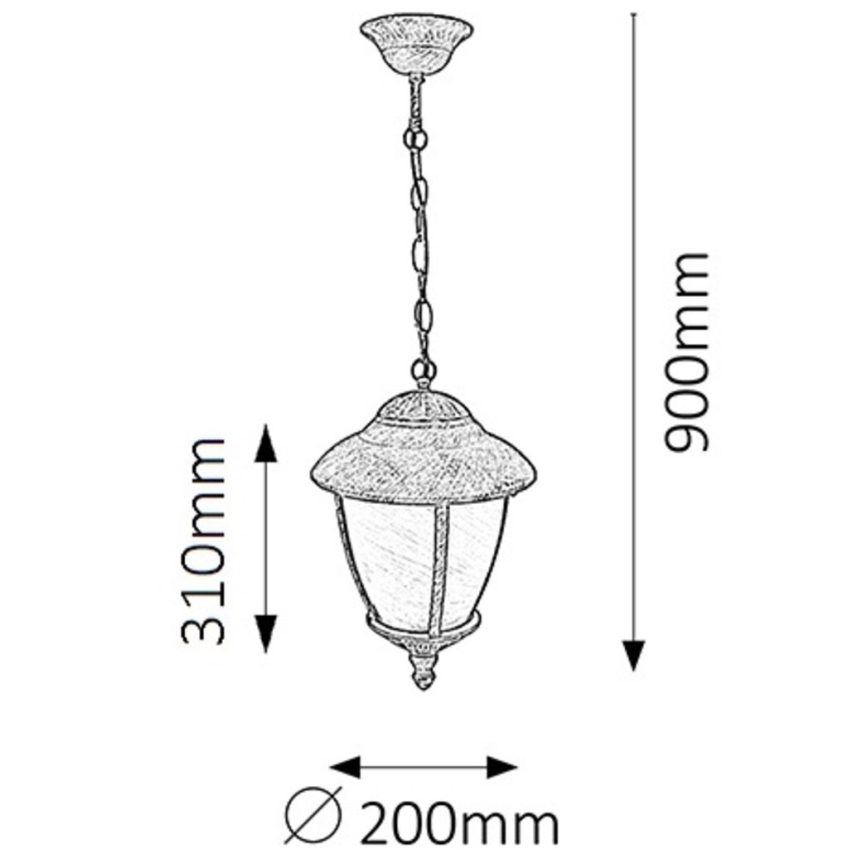 Rabalux - Außenleuchte 1xE27/60W/230V