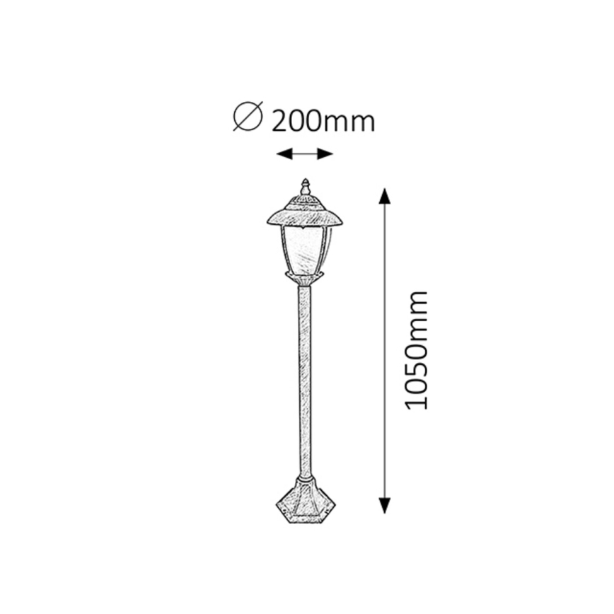 Rabalux - Außenleuchte 1xE27/60W/230V 105 cm