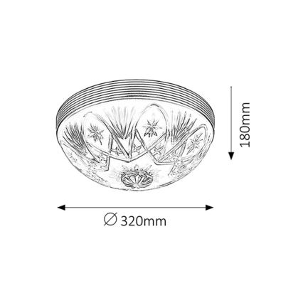 Rabalux - Deckenleuchte 2xE27/60W/230V