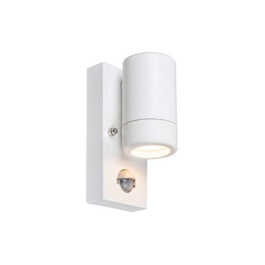 Rabalux - Außen Wandbeleuchtung mit Sensor 1xGU10/10W/230V IP44 weiß