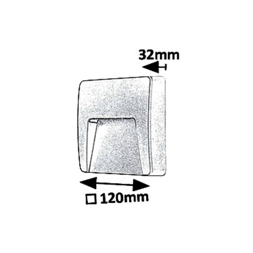 Rabalux 8893 - LED Auβen-Wandbeleuchtung TRENTO LED/3W/230V IP65