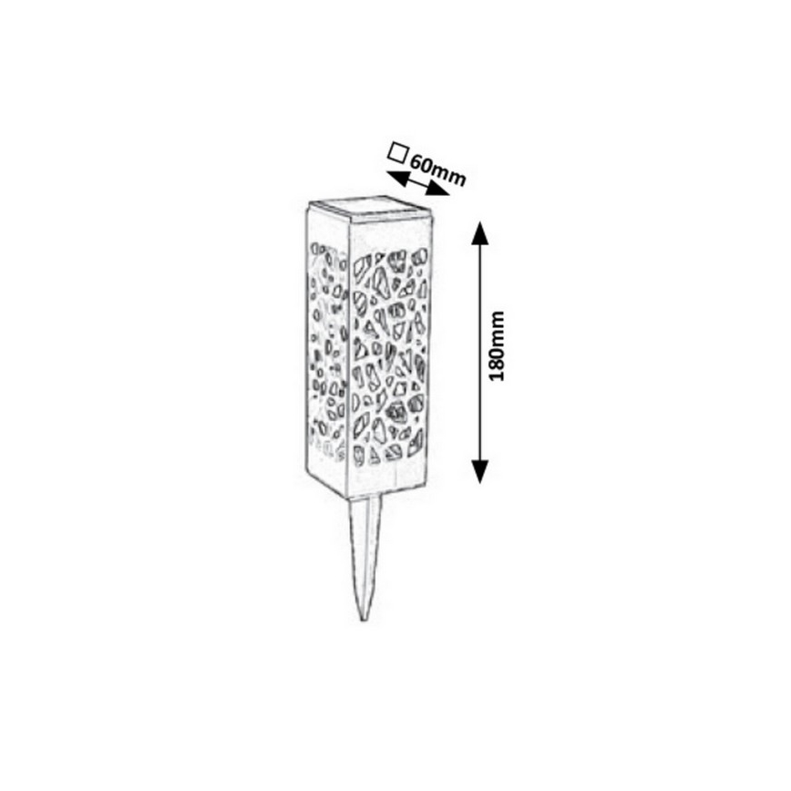 Rabalux - LED Außen-Solarleuchte LED/0,16W/1xAA 400 mAh IP24