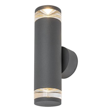 Rabalux - Außenwandleuchte 2xGU10/10W/230V IP54 Anthrazit