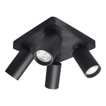 Rabalux - Deckenstrahler 4xGU10/7W/230V schwarz