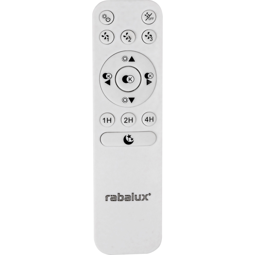 Rabalux - Dimmbare LED-Deckenleuchte mit Ventilator LED/30W/230V 3000-6500K + Fernbedienung