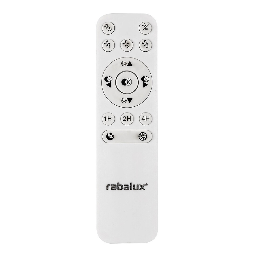 Rabalux - Dimmbare LED-Deckenleuchte mit Ventilator LED/40W/230V 3000-6500K + Fernbedienung