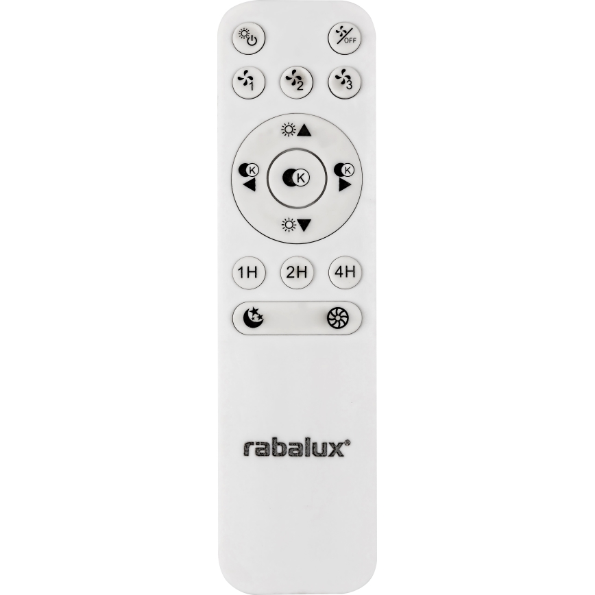 Rabalux - Dimmbare LED-Deckenleuchte mit Ventilator LED/40W/230V 3000-6500K + Fernbedienung
