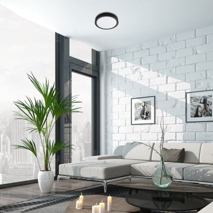 Rabalux - LED RGB dimmbare Deckenleuchte mit Sensor LED/28W/230V 2700-5000K Ø 36 cm + Fernbedienung