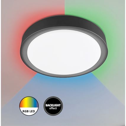 Rabalux - Dimmbare LED-RGB-Deckenleuchte mit Sensor LED/28W/230V 2700-5000K + Fernbedienung