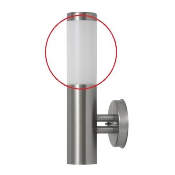 Rabalux - Ersatzglas für die Außenleuchte INOX TORCH E27 Weiß