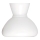 Rabalux - Ersatzglas für Hängeleuchte, Tischleuchte und Wandleuchte E27 d 23,5 cm weiß