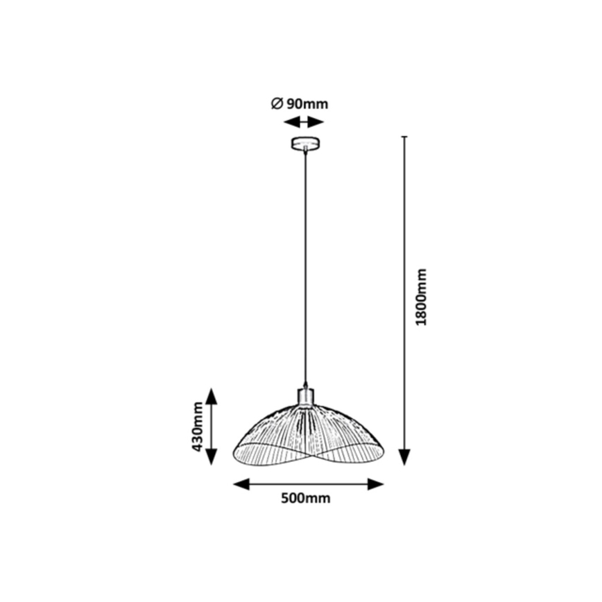Rabalux - Kronleuchter an Schnur 1xE27/60W/230V