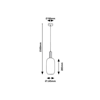 Rabalux - Kronleuchter an Schnur 1xE27/60W/230V