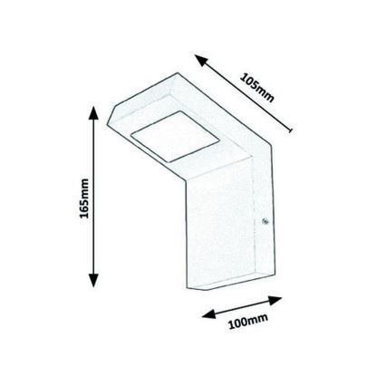 Rabalux - LED-Außenwandleuchte LED/9W/230V IP44