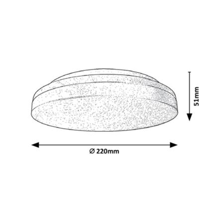 Rabalux - LED-Badezimmer-Deckenleuchte LED/18W/230V IP54 3000K/4000K/6000K