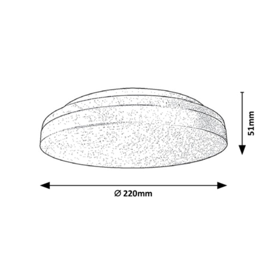 Rabalux - LED-Badezimmer-Deckenleuchte LED/18W/230V IP54 3000K/4000K/6000K
