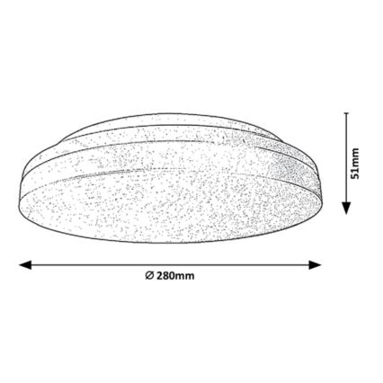 Rabalux - LED-Badezimmer-Deckenleuchte LED/24W/230V IP54 3000K/4000K/6000K