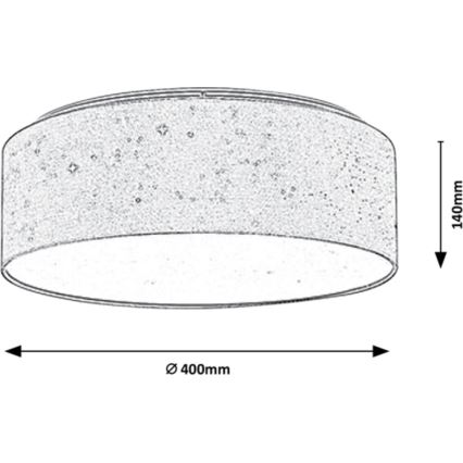 Rabalux - LED-Deckenleuchte LED/22W/230V grau