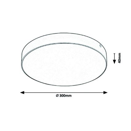 Rabalux - LED-Deckenleuchte LED/24W/230V 3000-6000K IP44 weiß