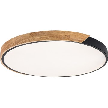 Rabalux - LED-Deckenleuchte LED/42 W/230 V 3000/4000/6500 K schwarz/Eiche Ø 41 cm